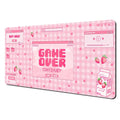 Pink Kawaii E-sports Gaming Mouse Pad Desk Mat Non-Slip Durable Stitched Edge Computer Mouse Pads Suitable for Office and Gaming