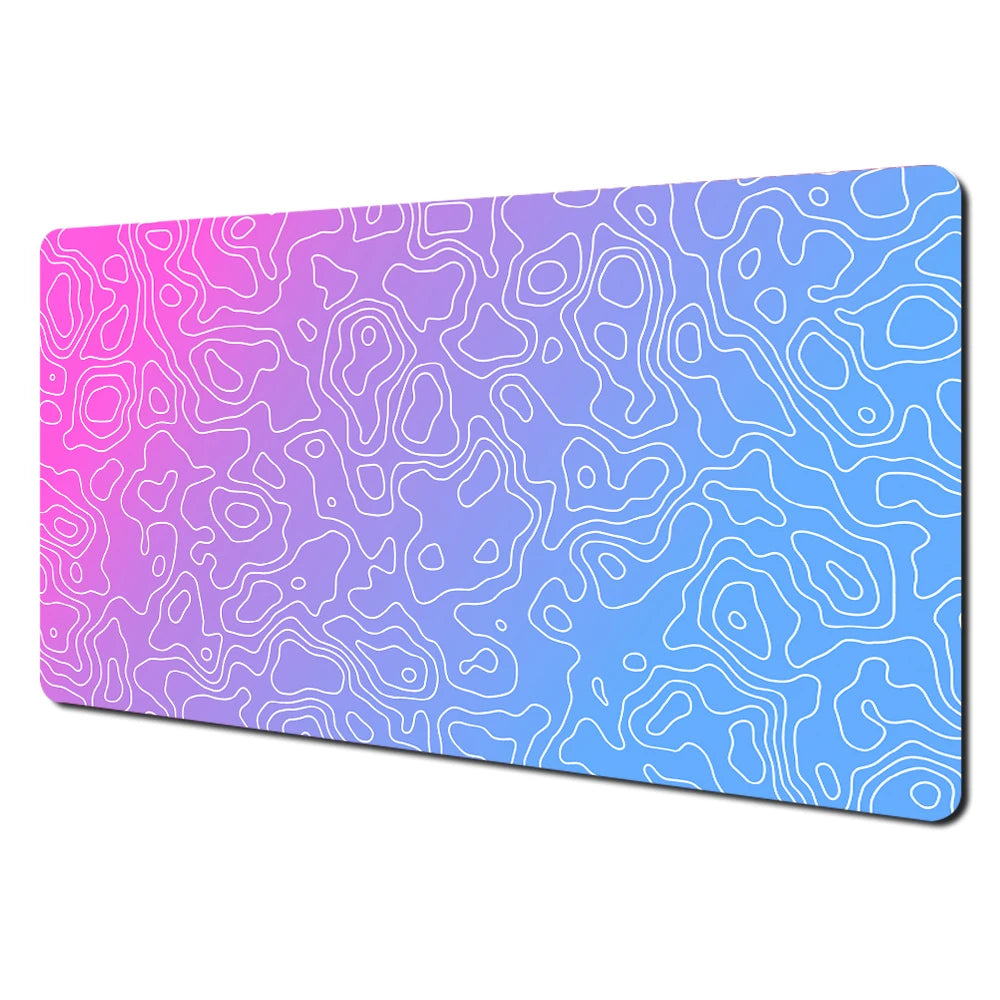 Pink Kawaii E-sports Gaming Mouse Pad Desk Mat Non-Slip Durable Stitched Edge Computer Mouse Pads Suitable for Office and Gaming